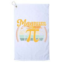 Magnum Pi Math Pi Day Retro math teacher Golf Towel