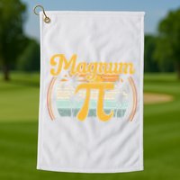 Magnum Pi Math Pi Day Retro math teacher Golf Towel