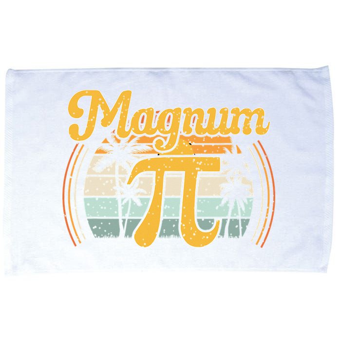 Magnum Pi Math Pi Day Retro math teacher Microfiber Hand Towel