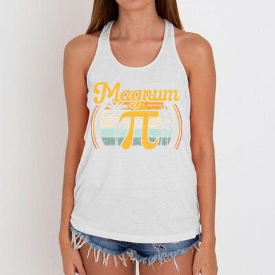 Magnum Pi Math Pi Day Retro math teacher Women's Knotted Racerback Tank