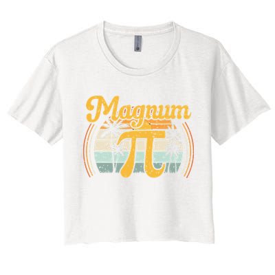 Magnum Pi Math Pi Day Retro math teacher Crop Top