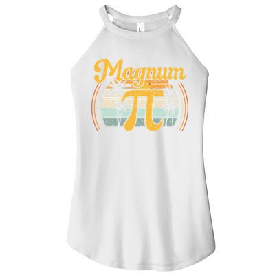 Magnum Pi Math Pi Day Retro math teacher Women's Perfect Tri Rocker Tank