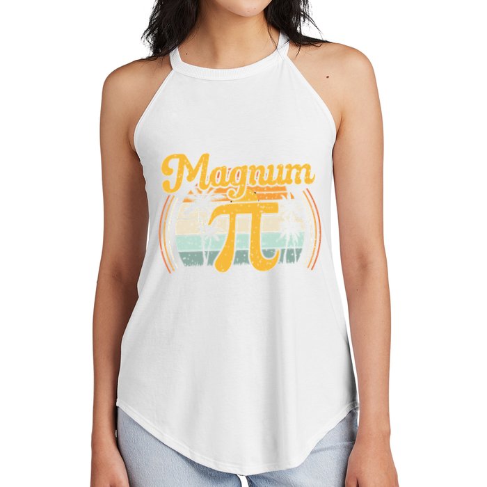 Magnum Pi Math Pi Day Retro math teacher Women's Perfect Tri Rocker Tank