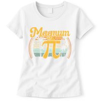 Magnum Pi Math Pi Day Retro math teacher Womens T-Shirt