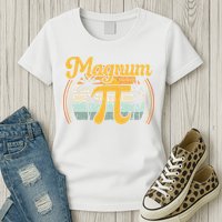 Magnum Pi Math Pi Day Retro math teacher Womens T-Shirt