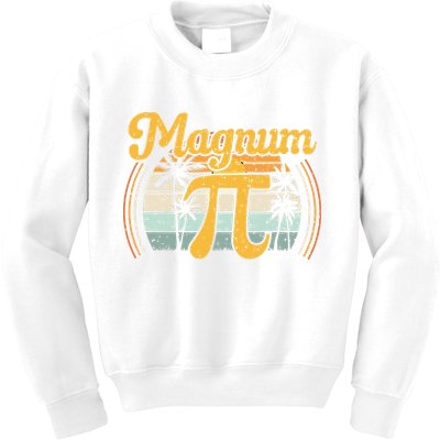 Magnum Pi Math Pi Day Retro math teacher Kids Sweatshirt