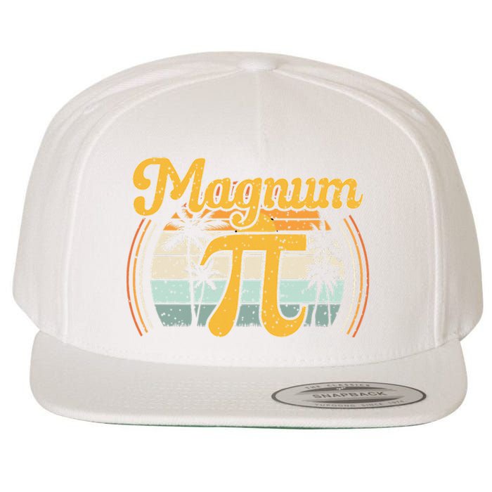 Magnum Pi Math Pi Day Retro math teacher Wool Snapback Cap