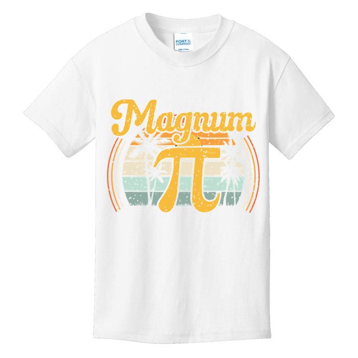 Magnum Pi Math Pi Day Retro math teacher Kids T-Shirt