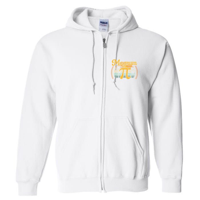 Magnum Pi Math Pi Day Retro math teacher Full Zip Hoodie