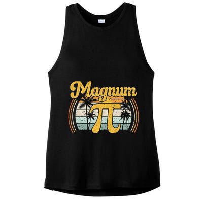 Magnum Pi Math Pi Day Retro Ladies PosiCharge Tri-Blend Wicking Tank