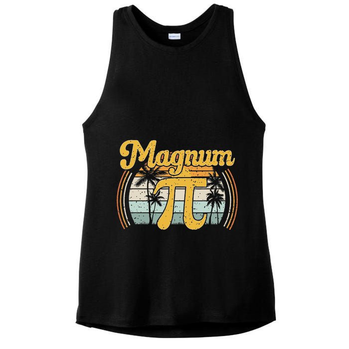 Magnum Pi Math Pi Day Retro Ladies PosiCharge Tri-Blend Wicking Tank