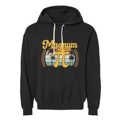 Magnum Pi Math Pi Day Retro Garment-Dyed Fleece Hoodie