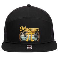 Magnum Pi Math Pi Day Retro 7 Panel Mesh Trucker Snapback Hat