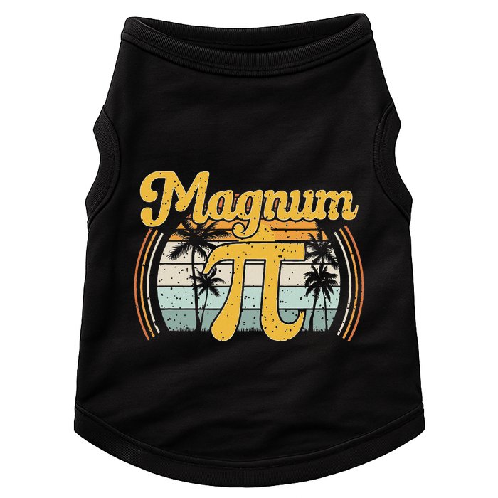 Magnum Pi Math Pi Day Retro Doggie Tank