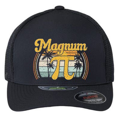 Magnum Pi Math Pi Day Retro Flexfit Unipanel Trucker Cap