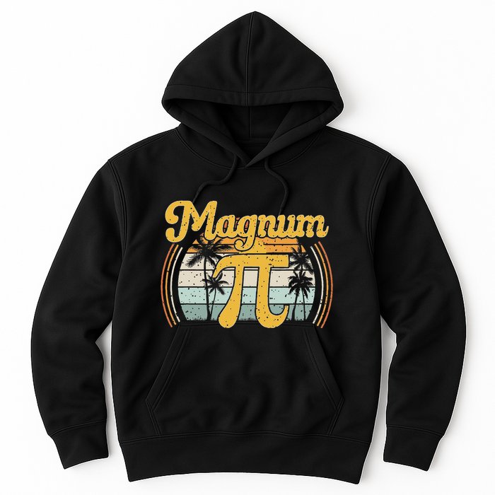 Magnum Pi Math Pi Day Retro Hoodie