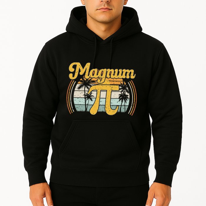 Magnum Pi Math Pi Day Retro Hoodie