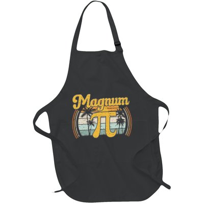 Magnum Pi Math Pi Day Retro Full-Length Apron With Pockets