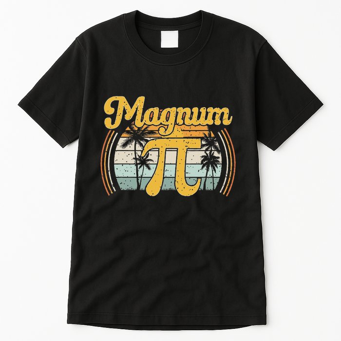Magnum Pi Math Pi Day Retro Tall T-Shirt