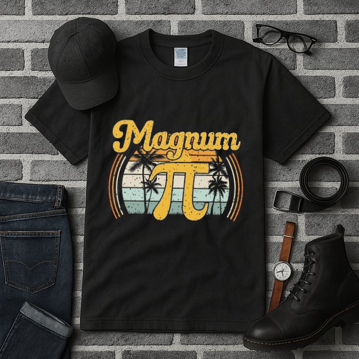 Magnum Pi Math Pi Day Retro Tall T-Shirt