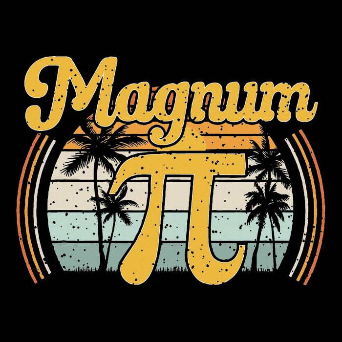 Magnum Pi Math Pi Day Retro Daily Commute Backpack