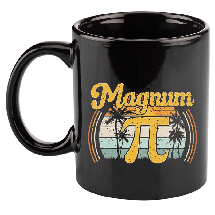 Magnum Pi Math Pi Day Retro 11oz C Handle Ceramic Mug