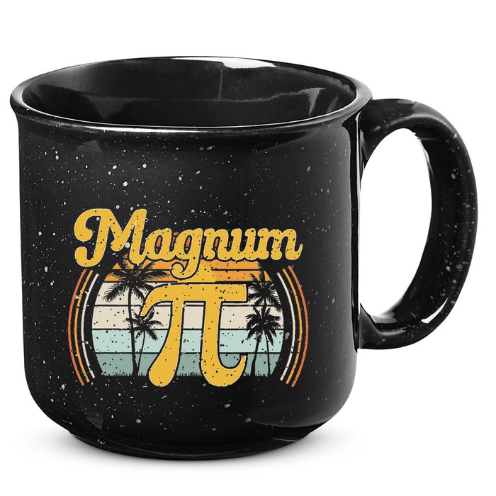 Magnum Pi Math Pi Day Retro 15oz Campfire Ceramic Mug