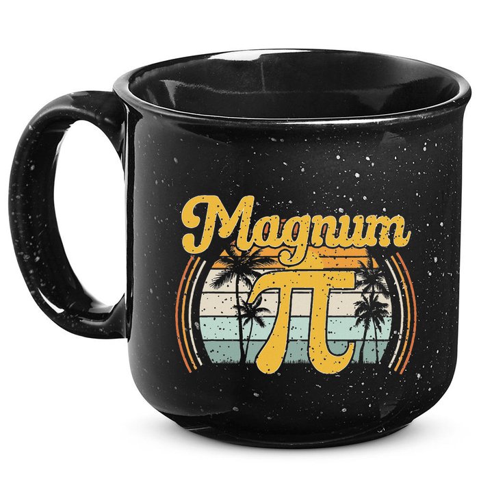 Magnum Pi Math Pi Day Retro 15oz Campfire Ceramic Mug