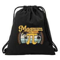 Magnum Pi Math Pi Day Retro Drawstring Bag