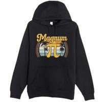 Magnum Pi Math Pi Day Retro Premium Pullover Hoodie