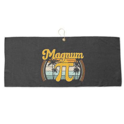 Magnum Pi Math Pi Day Retro Large Microfiber Waffle Golf Towel