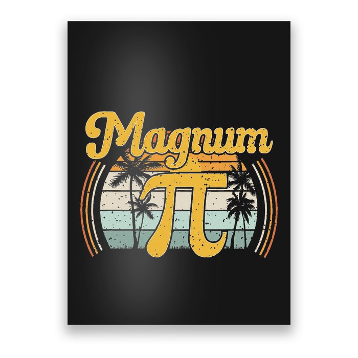 Magnum Pi Math Pi Day Retro Poster