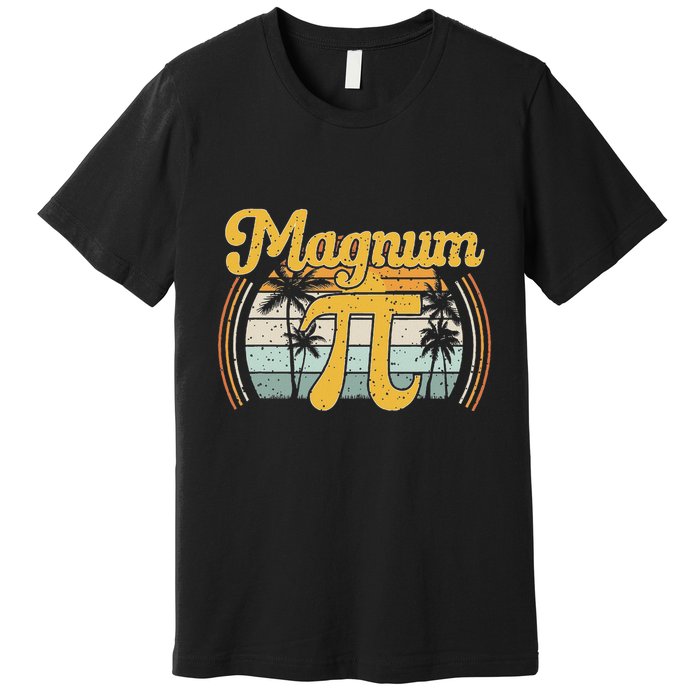 Magnum Pi Math Pi Day Retro Premium T-Shirt