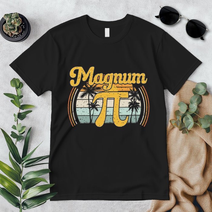 Magnum Pi Math Pi Day Retro Premium T-Shirt