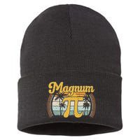 Magnum Pi Math Pi Day Retro Sustainable Knit Beanie