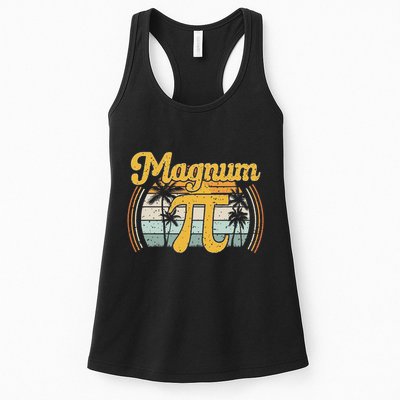 Magnum Pi Math Pi Day Retro Womens Tank Top