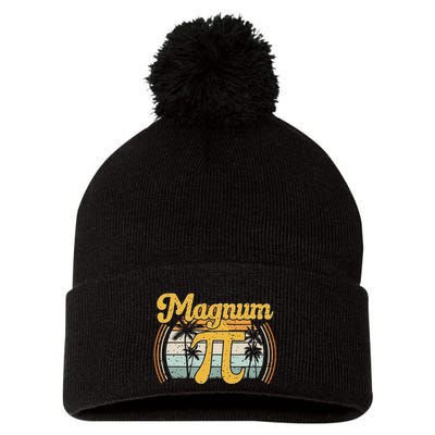 Magnum Pi Math Pi Day Retro Pom Pom 12in Knit Beanie