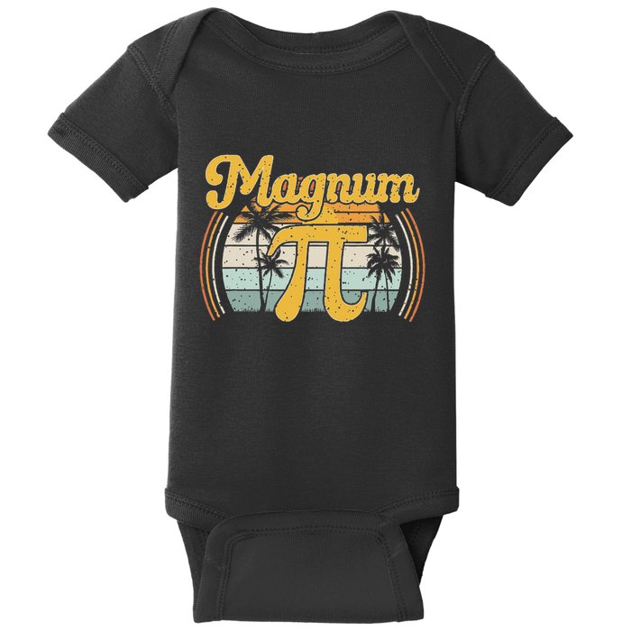 Magnum Pi Math Pi Day Retro Baby Bodysuit