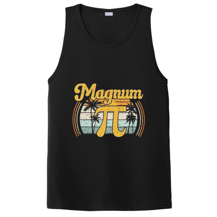 Magnum Pi Math Pi Day Retro PosiCharge Competitor Tank
