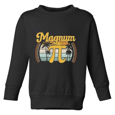 Magnum Pi Math Pi Day Retro Toddler Sweatshirt