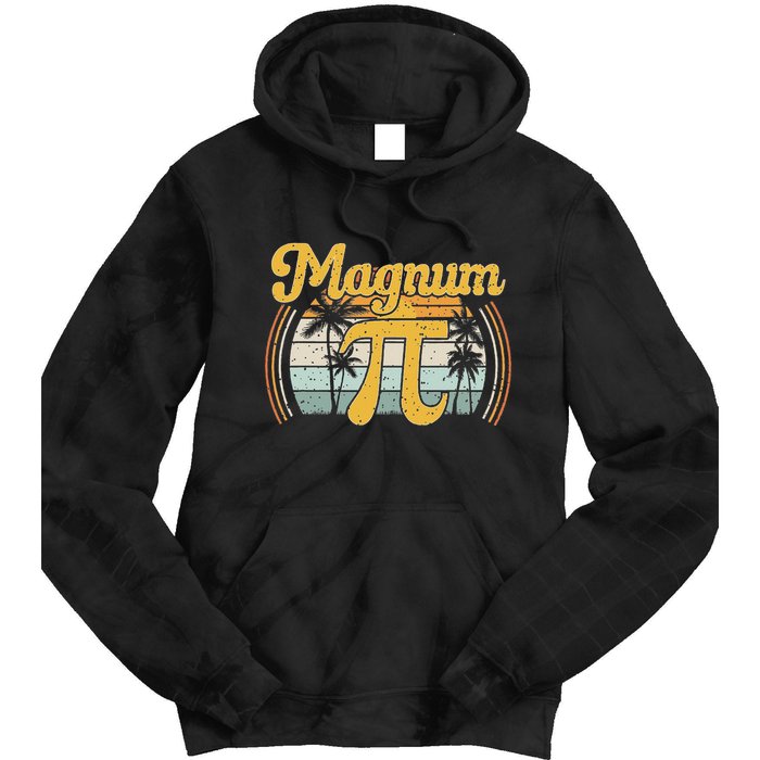 Magnum Pi Math Pi Day Retro Tie Dye Hoodie