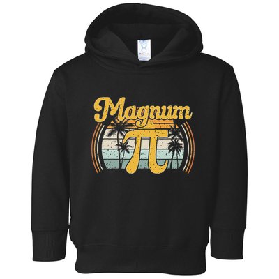 Magnum Pi Math Pi Day Retro Toddler Hoodie