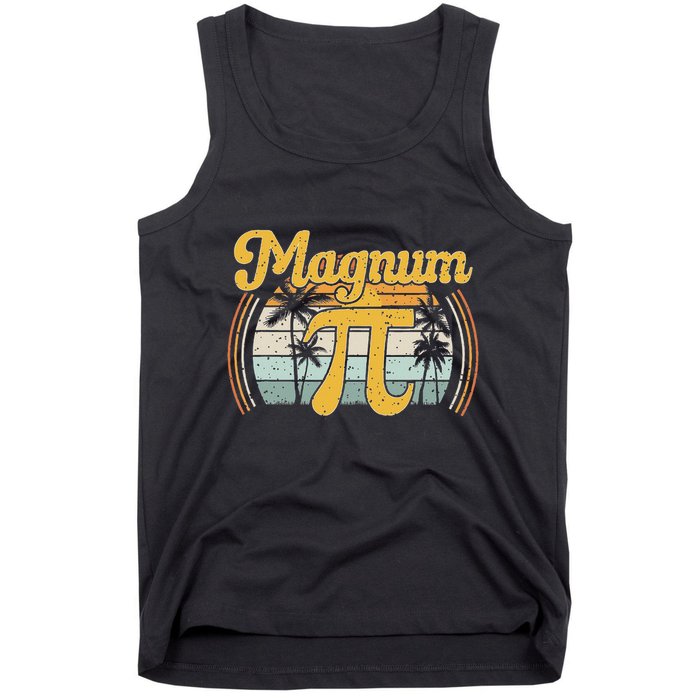 Magnum Pi Math Pi Day Retro Tank Top