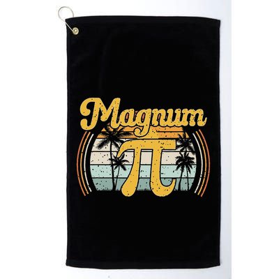 Magnum Pi Math Pi Day Retro Golf Towel