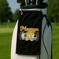 Magnum Pi Math Pi Day Retro Golf Towel