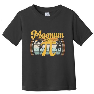 Magnum Pi Math Pi Day Retro Toddler T-Shirt