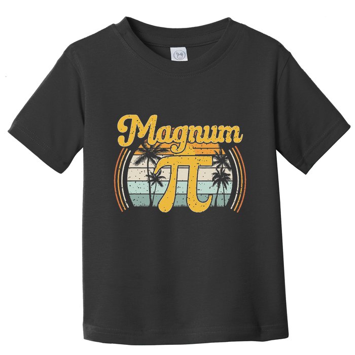 Magnum Pi Math Pi Day Retro Toddler T-Shirt