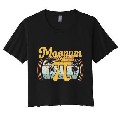 Magnum Pi Math Pi Day Retro Crop Top