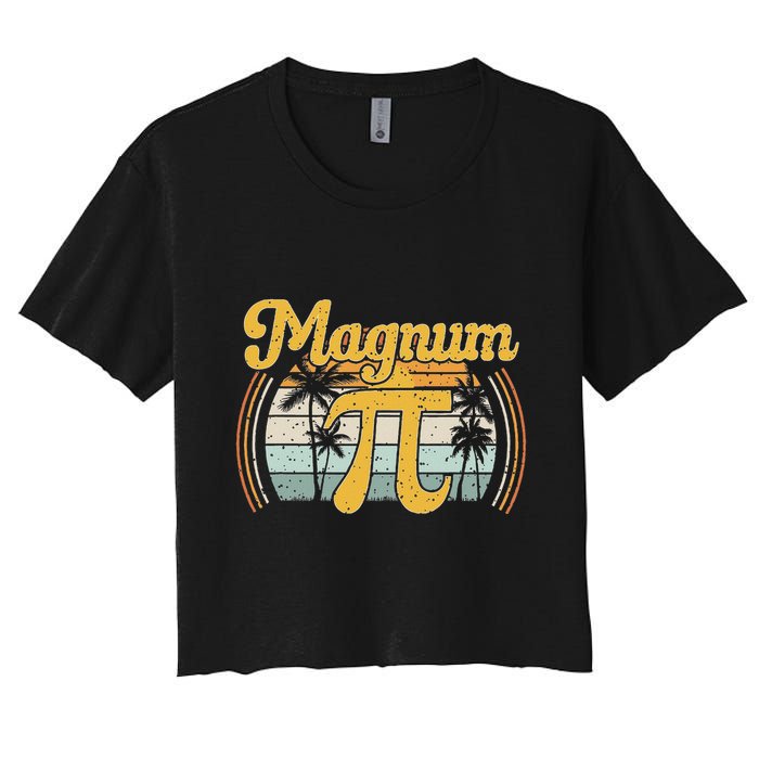 Magnum Pi Math Pi Day Retro Crop Top