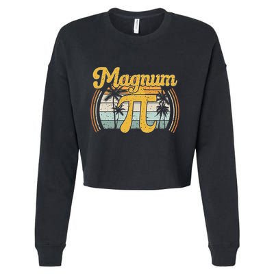 Magnum Pi Math Pi Day Retro Cropped Pullover Crew